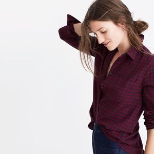 Madewell Shrunken Ex-Boyfriend Checked Shirt